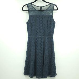 Truly Poppy Lace Sleeveless A Line Dress 2 Blue